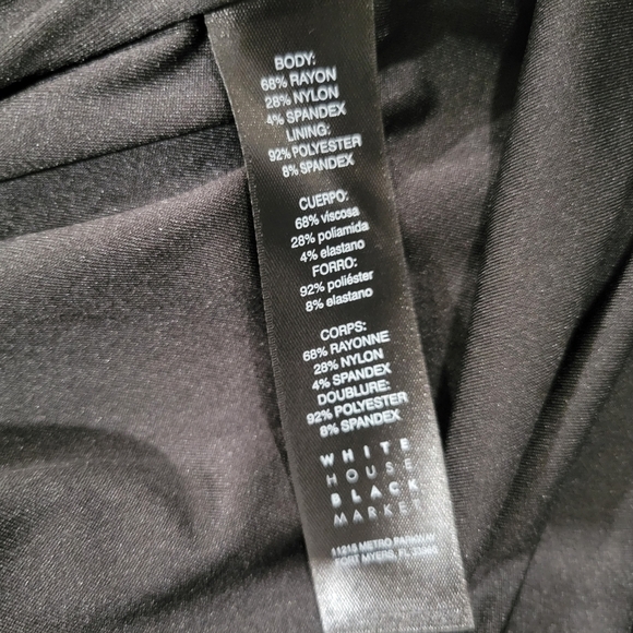 WHBM Pleated Sleeveless Black Midi Dress Size 12 - Picture 10 of 12